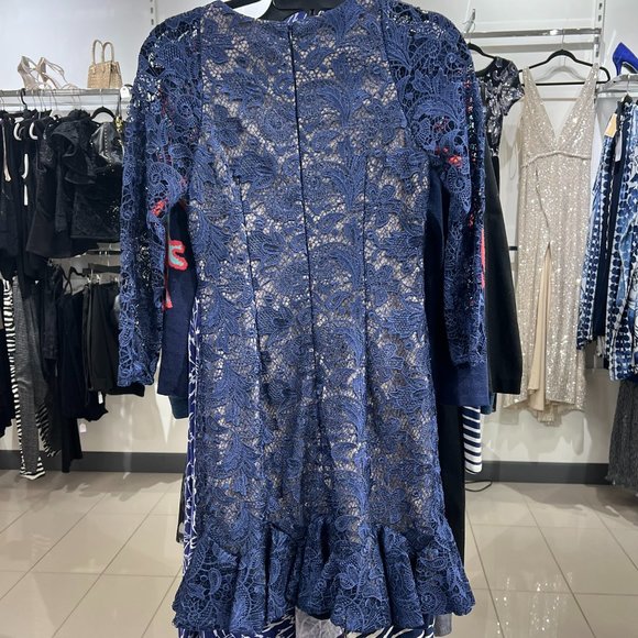 Lace Ruffled Midi Dress - Picture 2 of 3